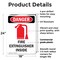Signmission Fire Extinguisher Inside Danger Sign, Plastic, 18in W x 24in L, 2PK OS-2PACK-DS-P-1824-V-2381 - alternate 5